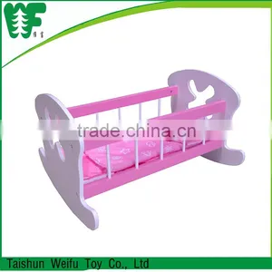 Chinese Products Wholesale Wooden Doll Bassinet thumbnail-1