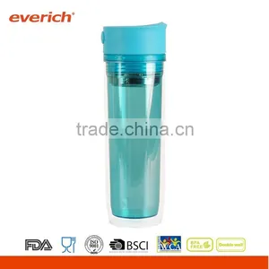 Everich Double Wall Tritan Bottle With ss Infuser and Press Lid thumbnail-1