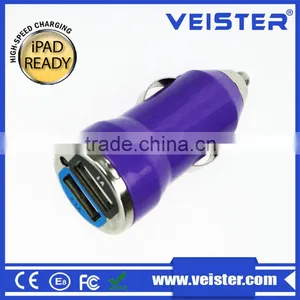 Speed Charge 5V 2.1A&1a Dual Port Usb Car Charger Power Adapter for Android Phones thumbnail-4