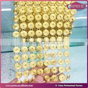 Gold Diamond Mesh Ribbon Wrap thumbnail-2