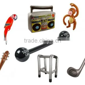 Inflatable Blow Up Toys Zimmer Frame Animals Guns Palm Trees Saxophones Guitars thumbnail-1