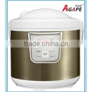 7L ROUND RICE COOKER WITH 10 OR 20 PROGRAMS LED DISPLAY, BIGGEST CAPACITY, SILVER BLACK thumbnail-4