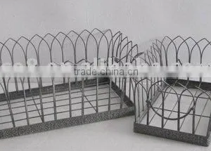100598F-S/2 Rectangle Metal Basket thumbnail-1