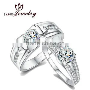 Good Quality Best Price 925 Silver Wedding Ring Set for Women thumbnail-1