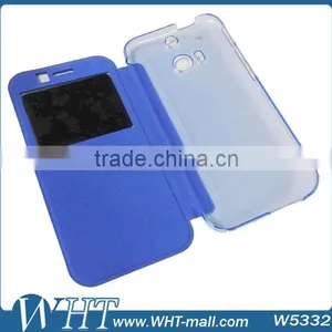 Factory Wholesale Phone Case for HTC M8 One 2 Leather Case Cover thumbnail-1