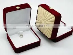 2015 Hot Sale Jewlery Set Box Velvet Flannelette Flocking Custom Shell thumbnail-1