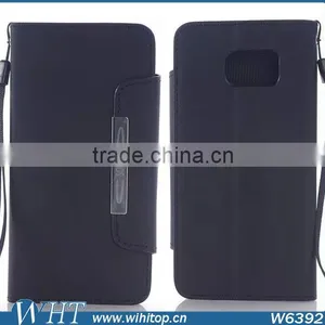 Scrub Hand Wallet Leather Case With Card Slot For Samsung Galaxy S6 thumbnail-6