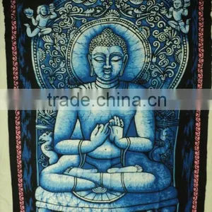 Indian Gods Batik Wall Hangings Shiva thumbnail-5