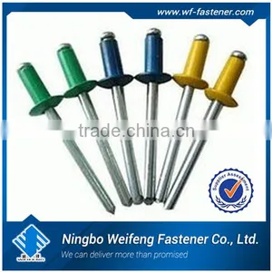 Supply All Kinds of Fastener Products Anodized Blind Rivets Made in China Hardware Fastener Zhejiang Manufacturer thumbnail-1