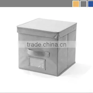 NON-WOVEN CUBE WITH ATTACED COVER/NON-WOVEN STORAGE BOX WITH ATTACED COVER thumbnail-1