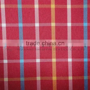 Yarn Dyed Check Red Fabric thumbnail-1