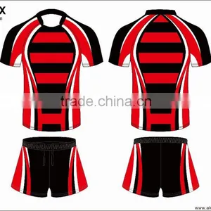 Custom 100% Polyester Sublimation Best Quality Rugby Jersey thumbnail-1
