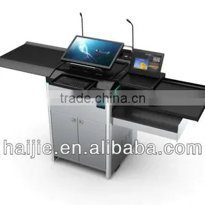 Outdoor Event Carpeted Plywood Stage Podium thumbnail-1