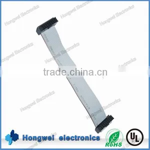 2*8pin 2.54mm IDC Female Connector With UL2651 28AWG 1.27mm Pitch 16P Flat Ribbon Cable Assembly thumbnail-1