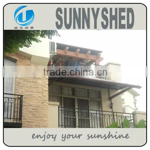 Sun Rain Canopy DIY Aluminum Frame Window Simple Awning thumbnail-5