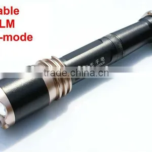 Waterproof Aluminum Alloy Led Torch Rechargeable Focus Zoom High Power Flashlight thumbnail-1