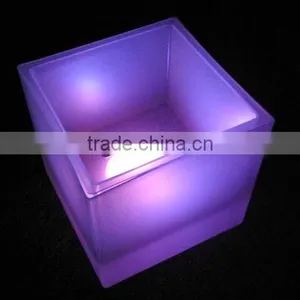 Iluminated Plastic Fashion Bottle Ice Bucket With Led Lights China Factory thumbnail-1