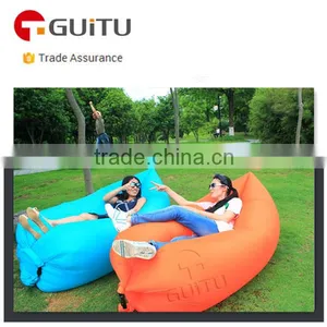 Outdoor Inflatable Lounger Nylon Fabric Beach Lounger Convenient Compression Air Bag Hangout Bean Bag Portable Dream Chair thumbnail-1