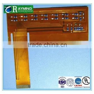 PI Material Gold Fingers Yellow Covering Film Flex PCB Board thumbnail-2
