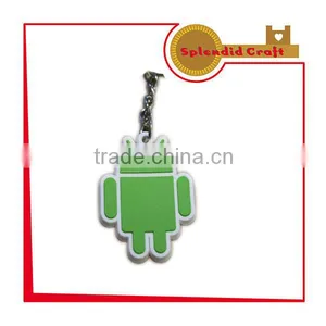Soft PVC Android Robot Keychain thumbnail-1