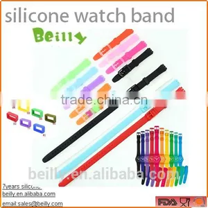 New Design Custom Mutilcolour Silicone Watch Band thumbnail-1