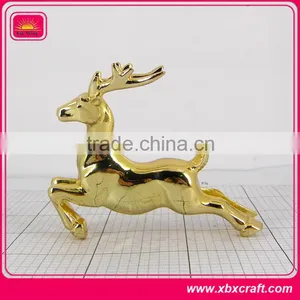 Custom Small Imitation Gold Deer Statue Figurine Sculpture for Sale thumbnail-1