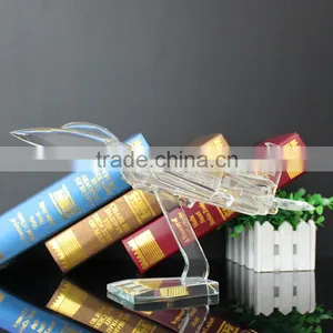 Crystal Glass Aeroplane Themed Gift thumbnail-1