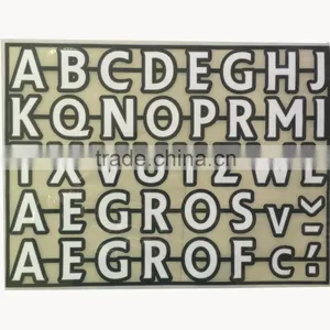 Factory Direct Garment Usage Flock Heat Transfer Letters Fabric Stickers thumbnail-1