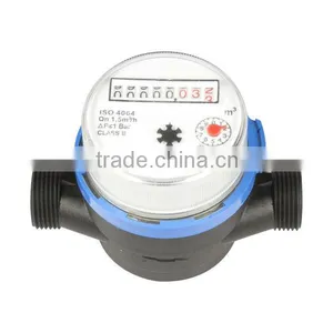 Single Jet Plastic Water Meter 1/2" thumbnail-1
