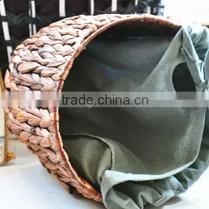 Hot Sale Papyri Woven Baskets New Design Detachable Cheap Handmade Storage Basket thumbnail-3