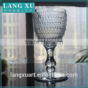 LX-B047 Bead Design Thick Stem Crystal Red Wine Glass thumbnail-4