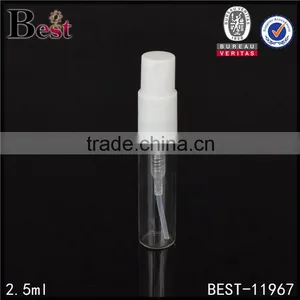 2.5ml Glass Tube Glass Cylinder Tube Glass Tube Screw Cap White Spray Bottle thumbnail-1