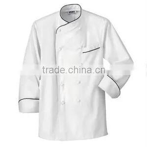 White Long Sleeve High Quality Cheap Custom Professional Chef Uniform thumbnail-3