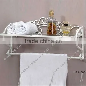 White Color Bathroom Towel Shelf thumbnail-1