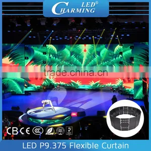 Indoor Full Color Flexible LED Mesh Curtain Glass Window LED Display thumbnail-1