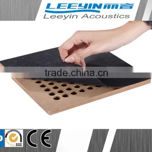 Acoustic Fire Retardant Soundproofing Grooved Wood Paneling for Walls thumbnail-1