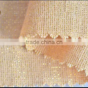 Bright Shiny Linen Cotton Metallic Fabric thumbnail-3