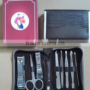 MRT-029 8pcs PU Bag With Colored Box High Quality Stainless Steel Manicure Set thumbnail-1