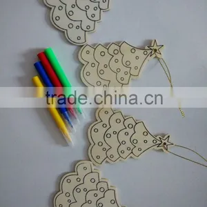 DIY Wooden Drawing Toys, DIY Wooden Decorations ,Wooden Hanging Decorations thumbnail-1
