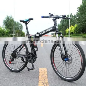 26-inch Folding Mountain Bike 21 Speed Dual Disc Brakes Student Bike thumbnail-4
