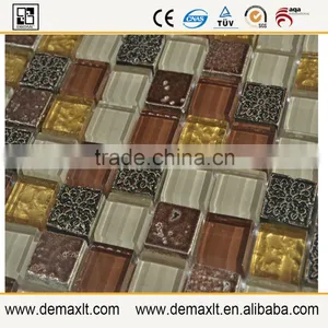 High Quality Bright Mixture Color Bathroom Magic Glass Mosaic Tile thumbnail-4