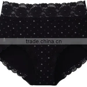 Black Cute High Cut Teen Girl Cotton Panties thumbnail-1