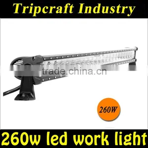 Black Aluminum Housing Led Light Bar Super Bright Offroad 260w LED LIGHT BAR LED WORK LIGHT BAR Jeep Wrangler thumbnail-1