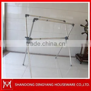 Telescopic Foldable Stainless Steel X-type Balcony Clothes Drying Rack thumbnail-2