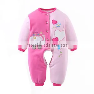 Warm Baby Rompers Pink Blue Yellow Newborn Turkey Wholesale Children Clothes thumbnail-4