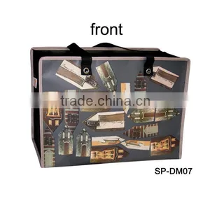 2016 New PP Non Woven Plastic Handbags Women Waterproof Shopping Bags Factory SP-DM thumbnail-6