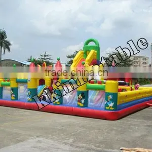 Amusement Park Inflatable Slide/gaint Inflatable Bouncy Combo thumbnail-1