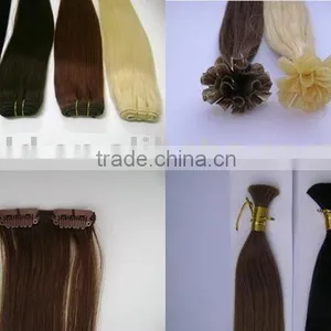 Human Hair Products / Hair Weaving / Hair Extensions / Clip-in Hair Extension / Pre-bonded Hair Extension thumbnail-1