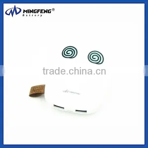 Dual Usb Promotional Gift Cell Phone Charger Universal Face Expression Power Bank thumbnail-3