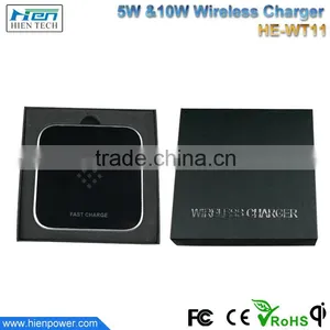 China Manufacturer Mini Wireless Charging Pad Qi Wireless Fast Charger for Samsung Galaxy S7,note7 thumbnail-6